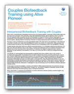 Clinical biofeedback paper for couples training